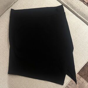 Forever 21 Black Asymmetric Hem Pencil Skirt